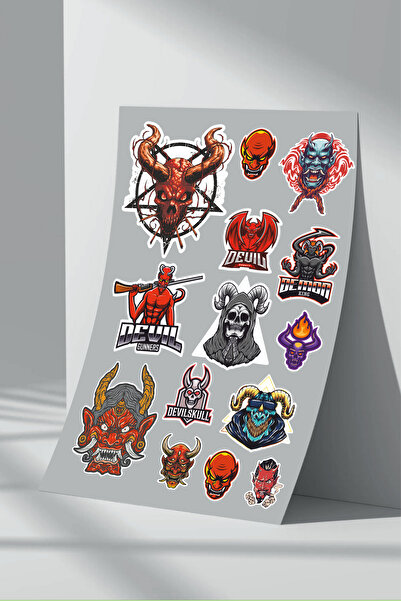 Sticker Market Set de autocolante Devil Devil - Pachet de 3