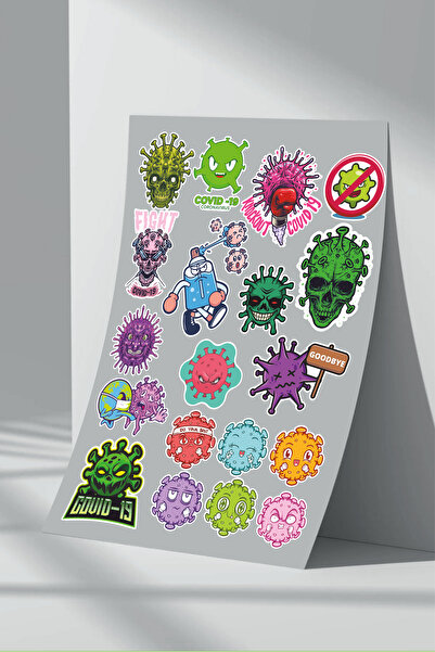 Sticker Market Set de autocolante amuzante Virus