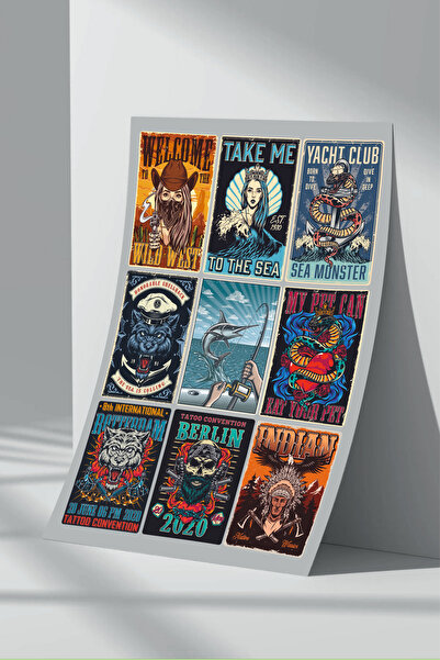 Sticker Market Pachet de autocolante mixte