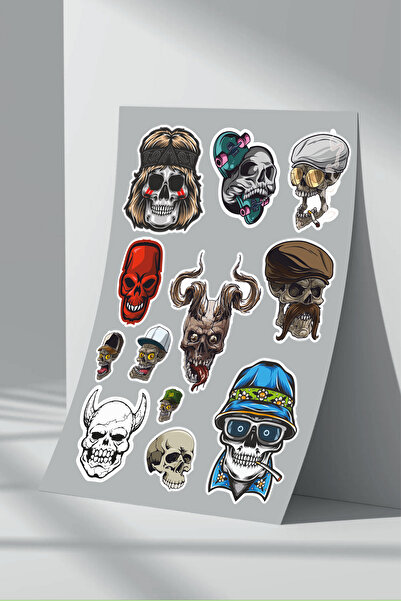 Sticker Market Set de autocolante cu craniu - Pachet de 1