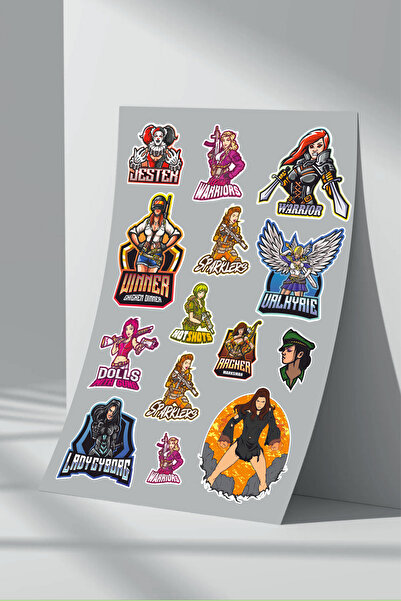 Sticker Market Set de autocolante pentru jocuri pentru femei - Pachet de 2