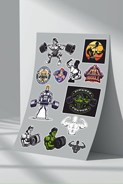 Sticker Market Fitness Gym - Σετ αυτοκόλλητων 3 τεμαχίων