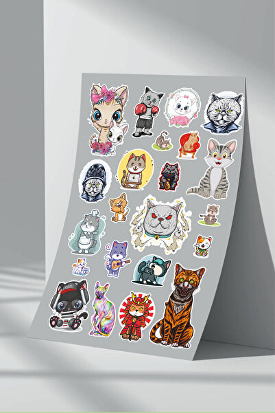 Sticker Market Set de 5 autocolante pentru pisici