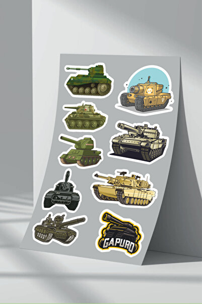 Sticker Market Set de autocolante Tank Gaming - Pachet de 2