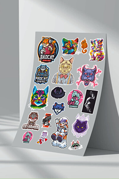 Sticker Market Set de 10 autocolante pentru pisici