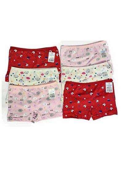 BUUFUU Boxer colorat din bumbac Lycra pentru fete - 2 buc