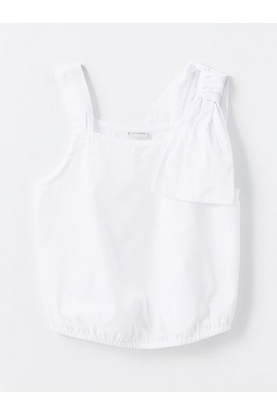 LC Waikiki Crop-Bluse für Mädchen – LCW, quadratischer Kragen