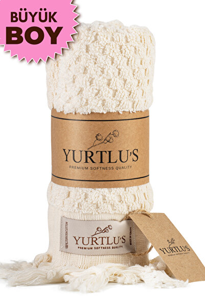 YURTLUS 100% Pamuk Havlu,  90 x 180 cm, Büyük Boy, Yumuşak, Banyo Havlusu, Hı...