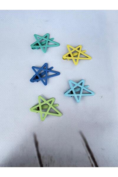 MİNAHOBİ 5-Piece Y2K Star Figured Star Snap Buckle