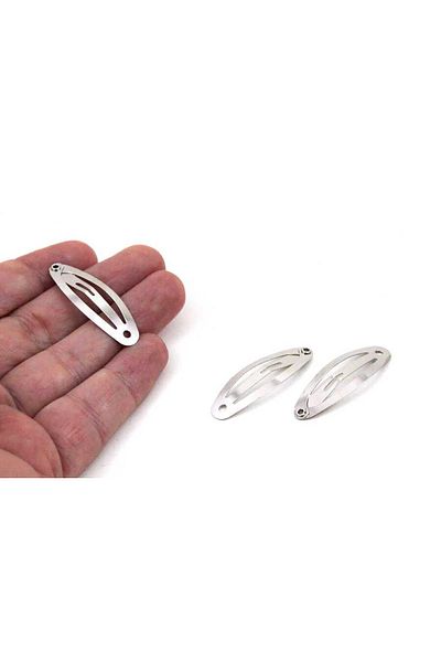 Hobimos 75 Pieces 5 cm Coated Snap Buckle - 1st Class Domestic Production, 48 mm Oval Metal Buckle
