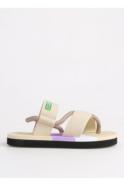 Benetton Beige Women's Beach Slippers - BNI-10214