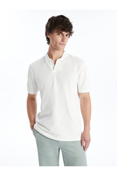 LC Waikiki Kurzarm-T-Shirt mit Polokragen für Herren – LCW