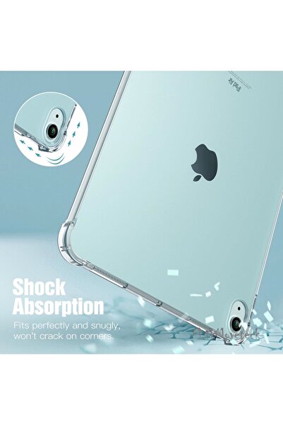 m.tk moveteck 2024 Compatible iPad Air 13" Silicone Case - Transparent Corner, Shockproof M2