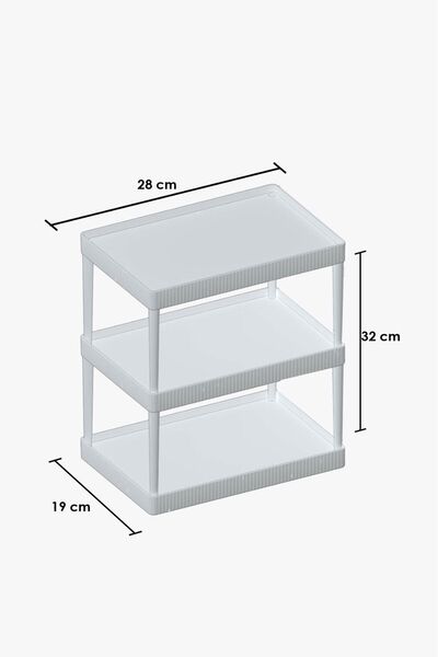 Pufwin Home Double-Deck Multi-Purpose Makeup and Cosmetic Organizer Organizer Shelf