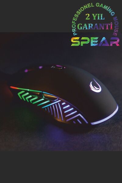 Rampage Spear Drag Clik + Macro + 7200 Dpı Rgb Ledli Professional Gaming Oyuncu Mouse
