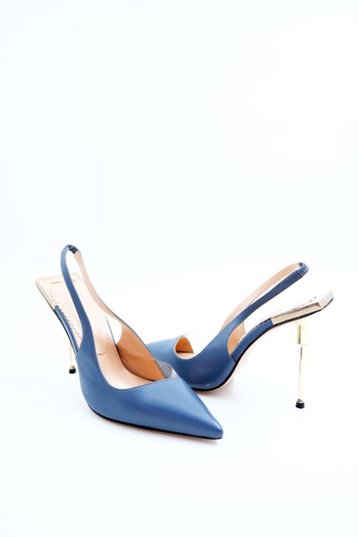 Tenau Kadın Hakiki Deri Topuklu Ayakkabı