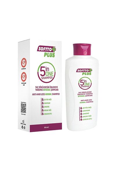 Softto Plus 5 Pack Anti-Priming Herbal Shampoo - 360 Ml Key Product1020