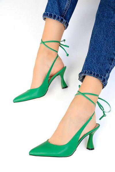SOHO Grüne klassische Damenschuhe mit Absatz 15776