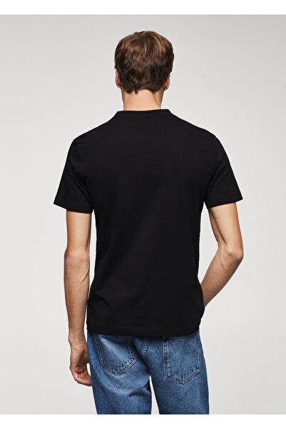 MANGO Man V yaka basic tişört