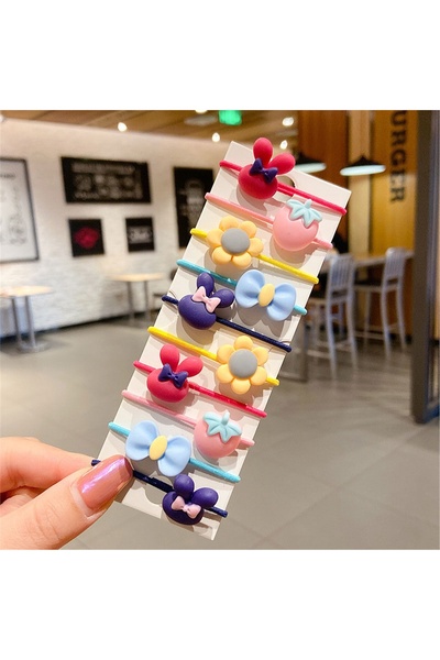 So Much Accesories So-much Çocuk 10'lu Lastik Toka Seti-9