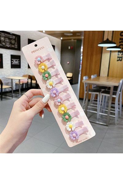 So Much Accesories So-much Baby and Child 10-Piece Floral Side Collet Buckle Set-9
