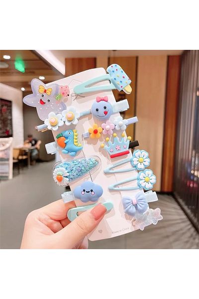 So Much Accesories So-much Children's Snap Collet Clip Buckle Set 14 Pieces-7