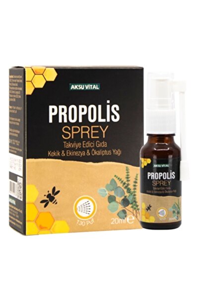 Aksu Vital Arı Sütü Boğaz Spreyi 20ml Kekik Ekinezya Okaliptus ilaveli