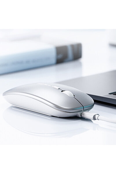 Kamardey İNPHİC M1P Kablosuz Fare, Şarj Edilebilir Sessiz Kullanım Ultra İnce 2.4G USB Mouse