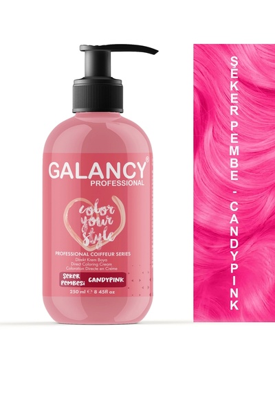 Galancy Şeker Pembe Amonyaksız Renkli Balyaj Saç Boyası 250ml
