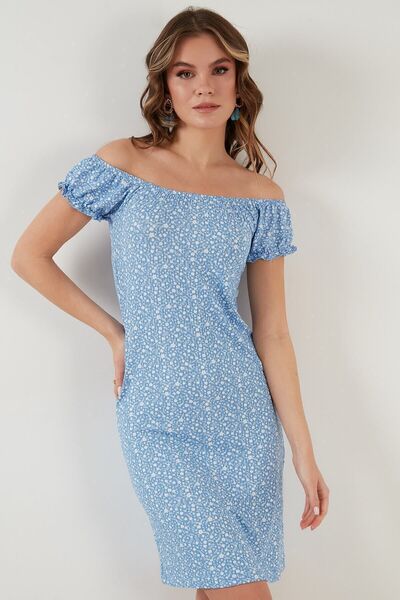 Lela Rochie mini cu guler Carmen Floral Rochie damă 5863700