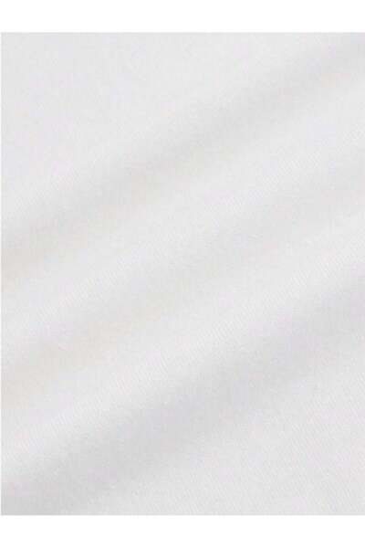 Touz Moda Мінімалістична біла унісекс-футболка оверсайз з принтом кота