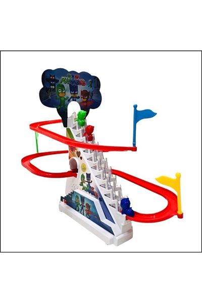 PJMASKS Pj Masks Pj Masks Sound and Light Turn Around Staircase Sliding Heroes 16 cm