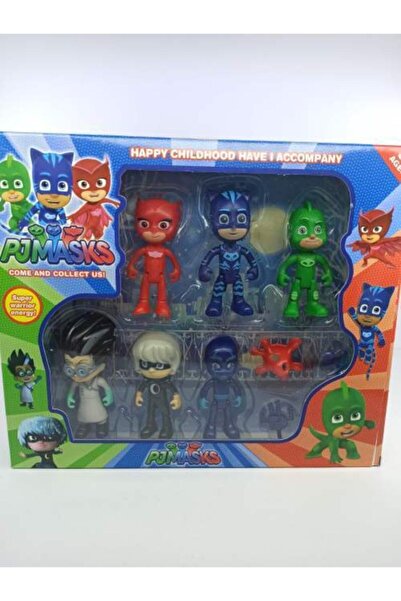 PJMASKS Pj Masks 6 Figür 4 Aksesuar Pj Maskeliler 10 Parça