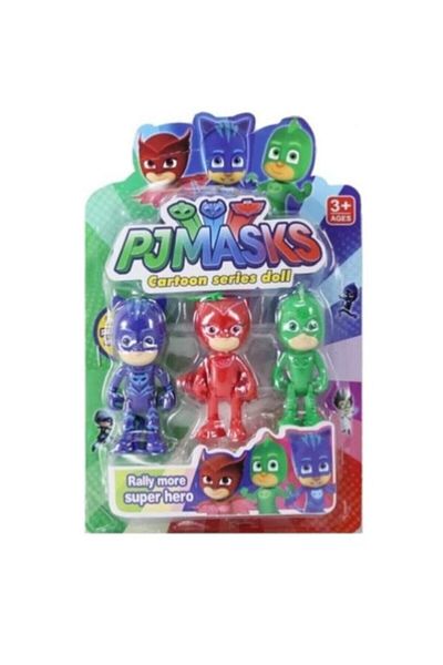 CAN Pjmasks 3-Piece Figure Set Pajamas Masked Toy Pijamaskeliler