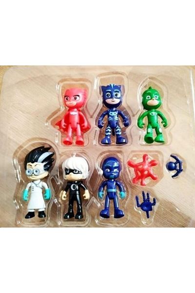 PJMASKS Set of 6 -pj Masks - Pjamaskeliler Figure-boxed