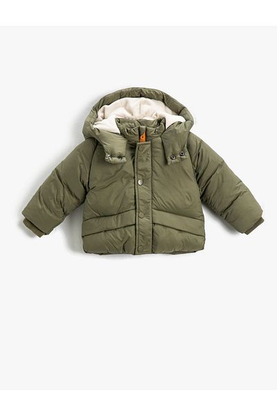 Koton Bunda Puffer s kapucí a plyšovou podšívkou