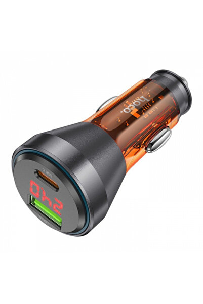 Kamardey NZ12B Unimpeded PD48W USB + Type-C Girişli Araç Çakmaklık Hızlı Şarj...