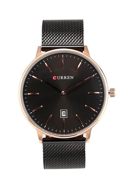 Curren 8302 Calendar Mesh Men's Wristwatch