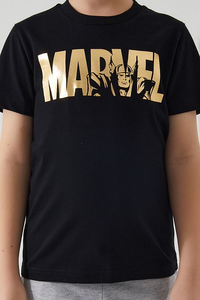 SPIDERMAN Marvel Boy Black Bermuda Suit