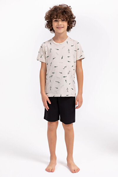 Arnetta Dolphins Beige Boys Bermuda Suit