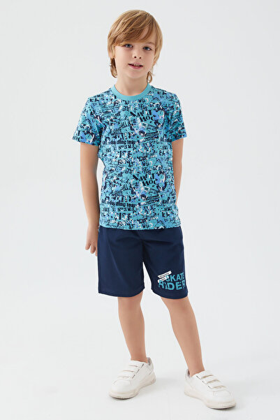 ROLY POLY Rolypoly Skate Rider Turquoise Boy Bermuda Suit