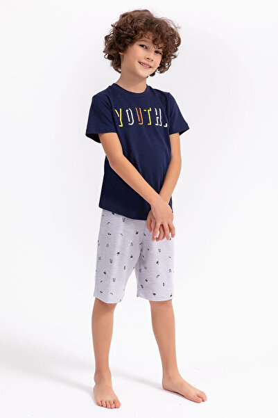 ROLY POLY Navy Blue Boy Bermuda Set - Rolypoly Youth