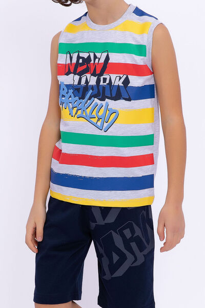 ROLY POLY Boy's Rolypoly New York Brooklyn Light Yellow Bermuda Suit