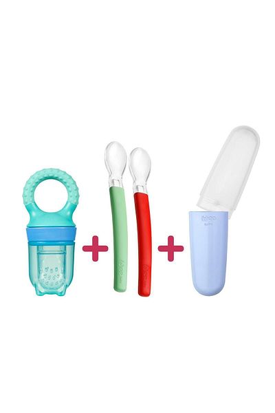 Wee Baby 3-Piece Nutrition Set Green - Blue (Male)