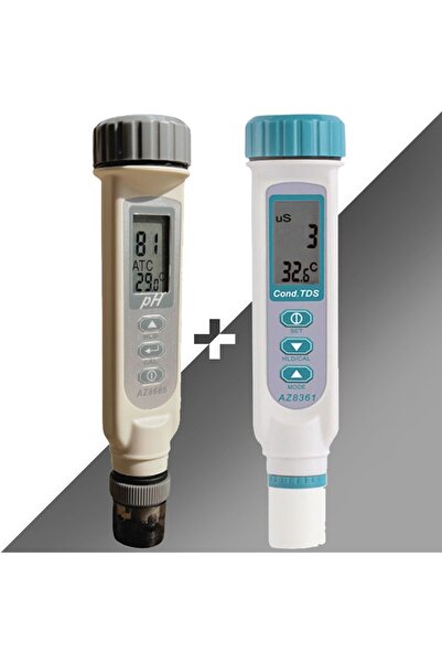 Sevgift Su Kalitesi Ölçüm Cihazı Seti (8361 İletkenlik + 8685 Ph) (PH metre v...