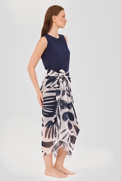 ALFASA Leaf Patterned Skirt Pareo