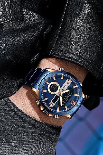 Curren 8384 Double Hour Steel Men's Wristwatch