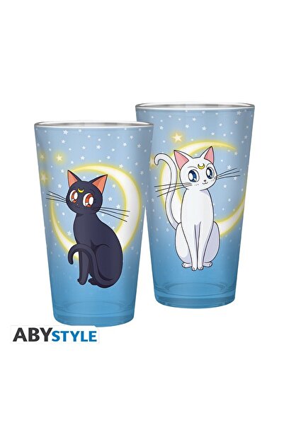 ABYstyle SAILOR MOON Large Glass Luna & Artemis-ABYVER204
