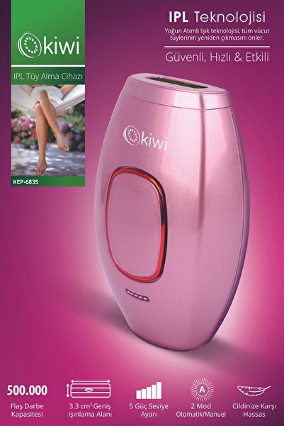 Kiwi Ipl Lazer Epilasyon Tüy Alma Cihazı Otomatik Yüz,vücut,hassas Bölge Kull...