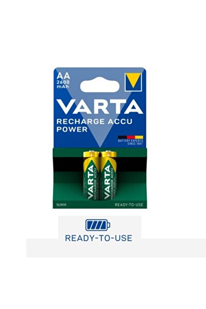 Varta Ready To Use 2 Adet 2600mah Aa Şarjlı Kalem Pil Yüksek Verimlilik